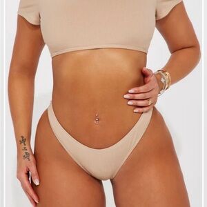 Fashion Nova Tan Bikini Set